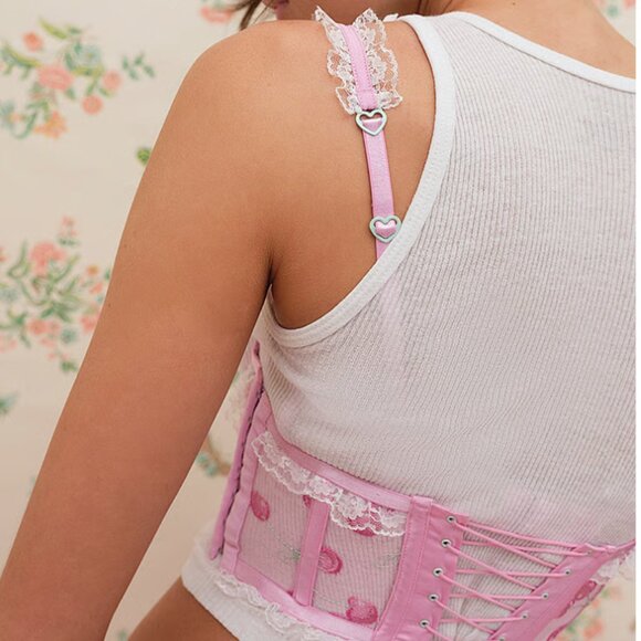 For Love & Lemons Sweet Cherries Corset - Picture 3 of 6